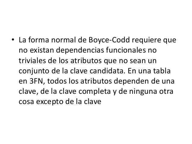 Forma normal de boyce codd