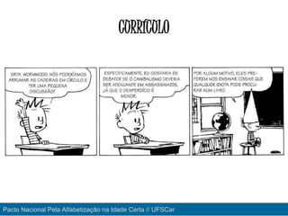 CURRÍCULO
Pacto Nacional Pela Alfabetização na Idade Certa // UFSCar
 