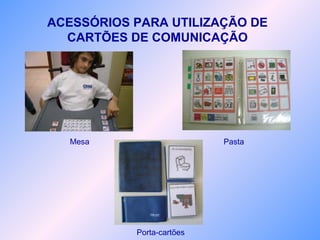 Mesa
ACESSÓRIOS PARA UTILIZAÇÃO DE
CARTÕES DE COMUNICAÇÃO
Pasta
Porta-cartões
 