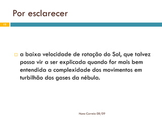 FormaçãO Do Sistema Solar