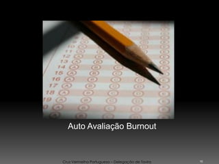 10
Cruz Vermelha Portuguesa – Delegação de Tavira
Auto Avaliação Burnout
 