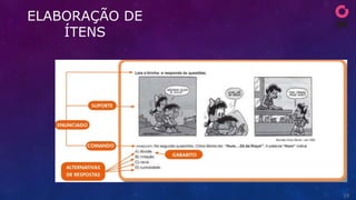 19
ELABORAÇÃO DE
ÍTENS
 