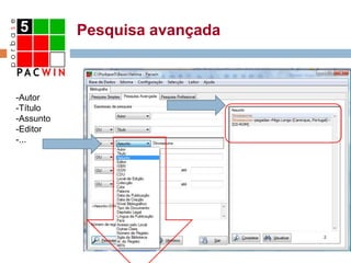 Pesquisa avançadaAutor