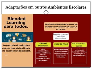 Adaptações em outros Ambientes Escolares
 