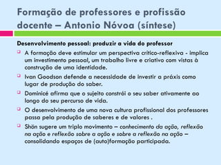 Formação de Professores e Profissão Docente: História, Desafios e ...