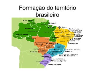 Formação do território
brasileiro
 