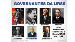 Formação e desmembramento da urss