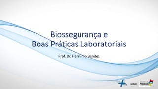 Biossegurança e
Boas Práticas Laboratoriais
Prof. Dr. Hermínio Benítez
 