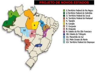 PROJETO DE NOVOS ESTADOS
 