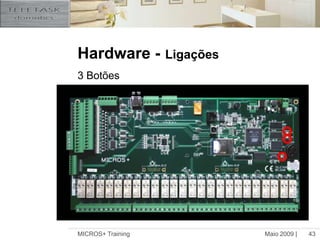 Maio 2009 |MICROS+ Training43Hardware -Ligações3 Botões