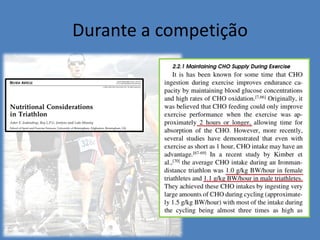 Durante a competição  
