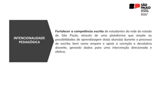 INTENCIONALIDADE
PEDAGÓGICA
 