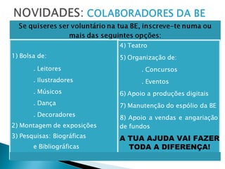 A TUA AJUDA VAI FAZER
TODA A DIFERENÇA!
 