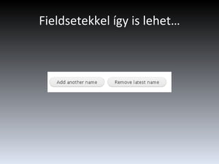 Fieldsetekkel így is lehet… 