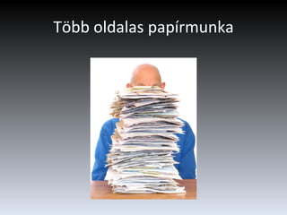 Több oldalas papírmunka 