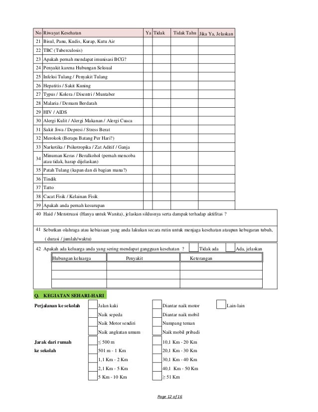 Form aplikasi a2 versi juli 2016 (Rekrutmen PT JIAEC)