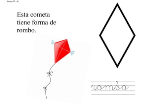 Soraya PT - AL
Esta cometa
tiene forma de
rombo.
rombo
 