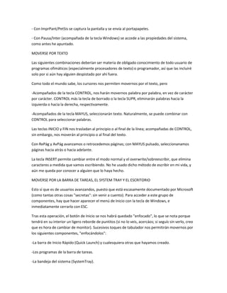 Formas de acceso directas para ejecutar tareas en windows