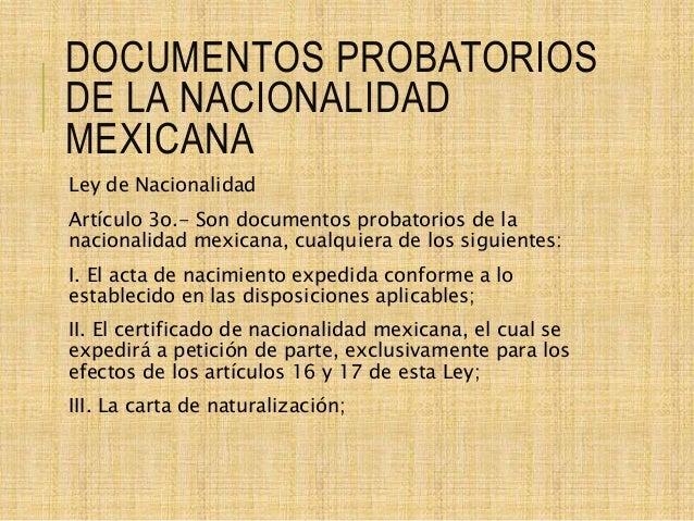 Formas de adquirir la nacionalidad