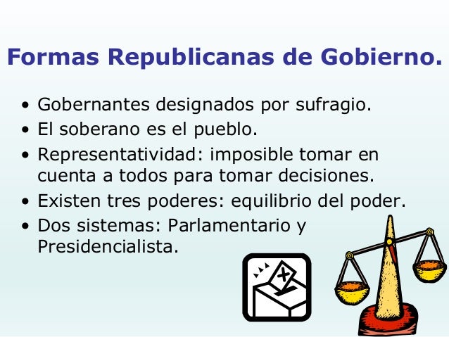 Formas de gobierno