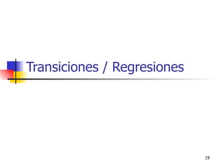Transiciones / Regresiones 