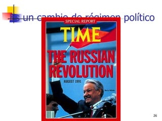 Es un cambio de régimen político 