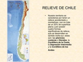 RELIEVE DE CHILE ,[object Object]