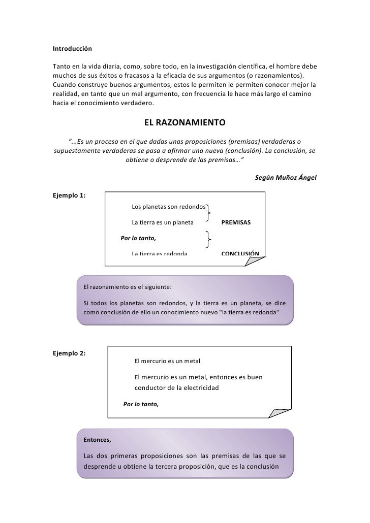 Formas de razonamiento