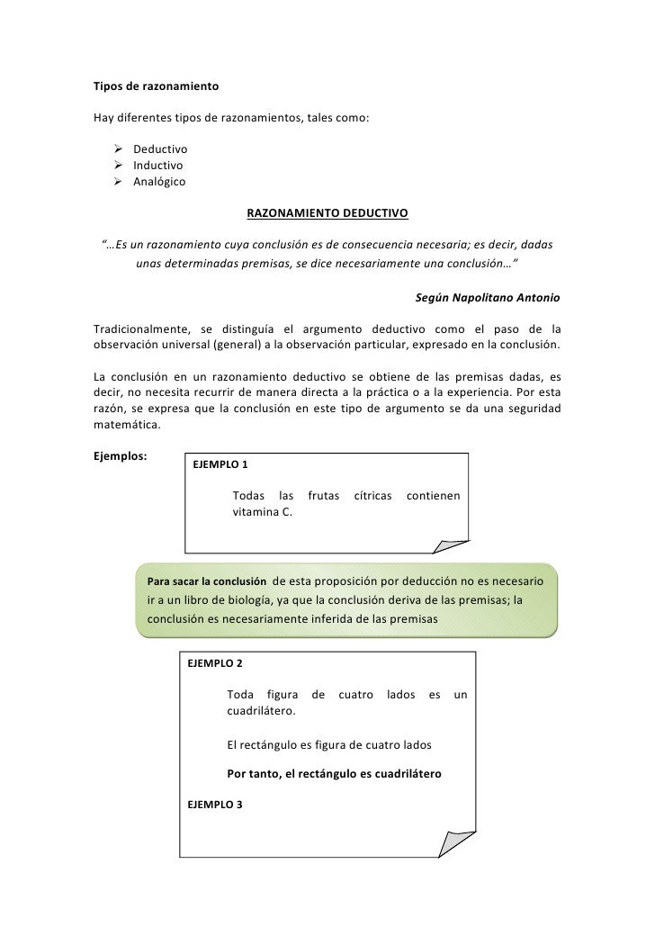 Formas de razonamiento