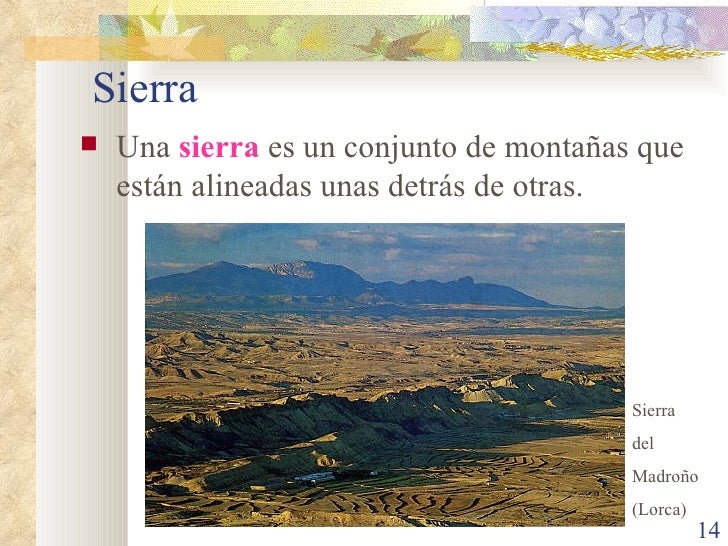 Formas de relieve