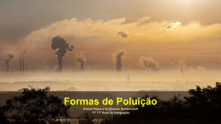 Daniel Vieira e Guilherme Bettencourt
11º 11ª Área de Integração
Formas de Poluição
 