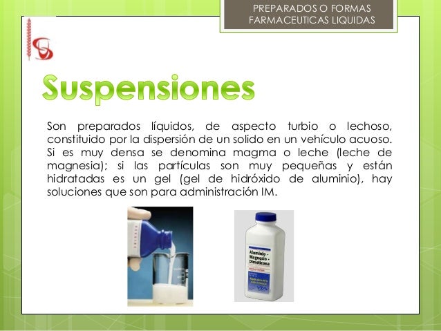 Suspensiones farmaceuticas conclusiones