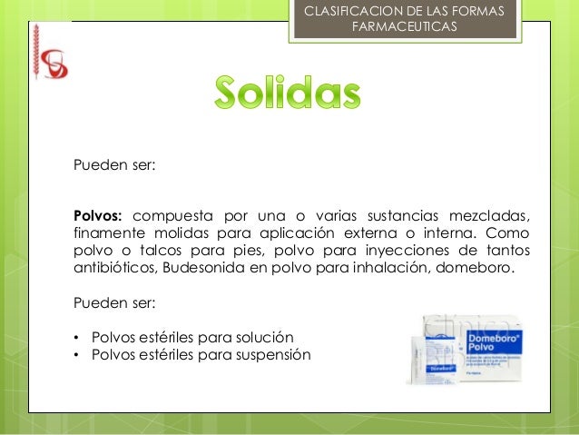 Formas Farmaceuticas