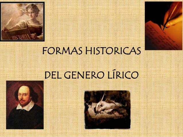 Formas del genero lirico