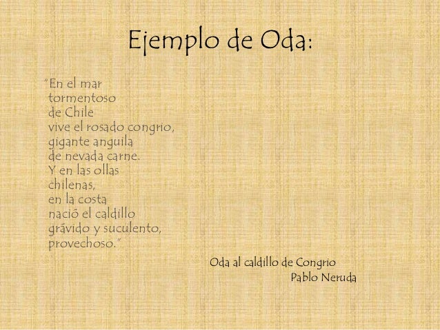 Formas del genero lirico