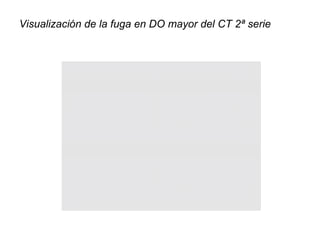 Visualización de la fuga en DO mayor del CT 2ª serie 