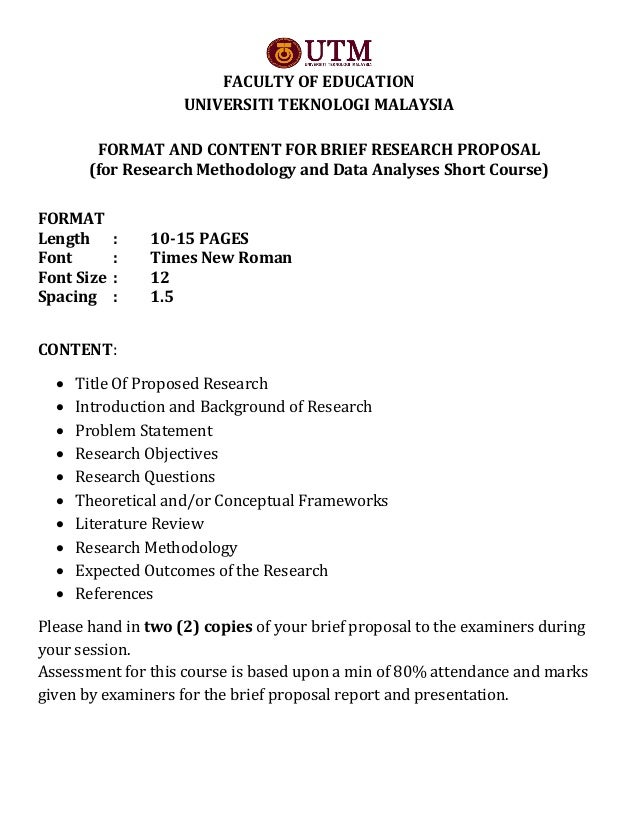 Sample research proposal university malaya picture