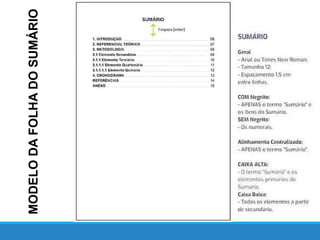 MODELO
DA
FOLHA
DO
SUMÁRIO
 