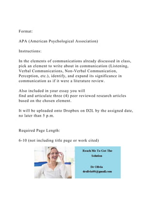FormatAPA (American Psychological Association) Instructio.docx