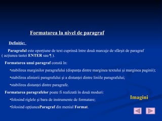 Formatare | PPT