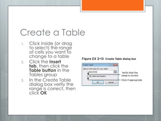 Format as a Table | PPTX