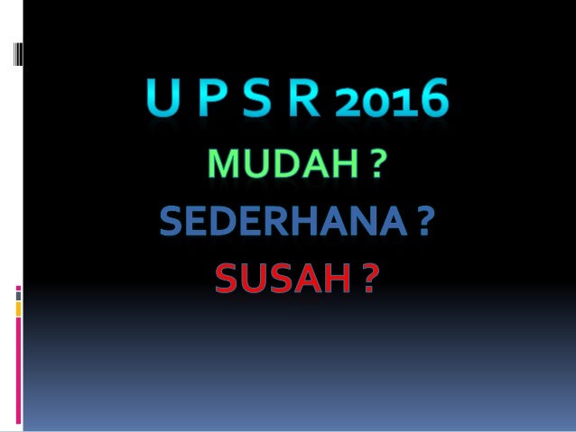 Format baru upsr sn 2016