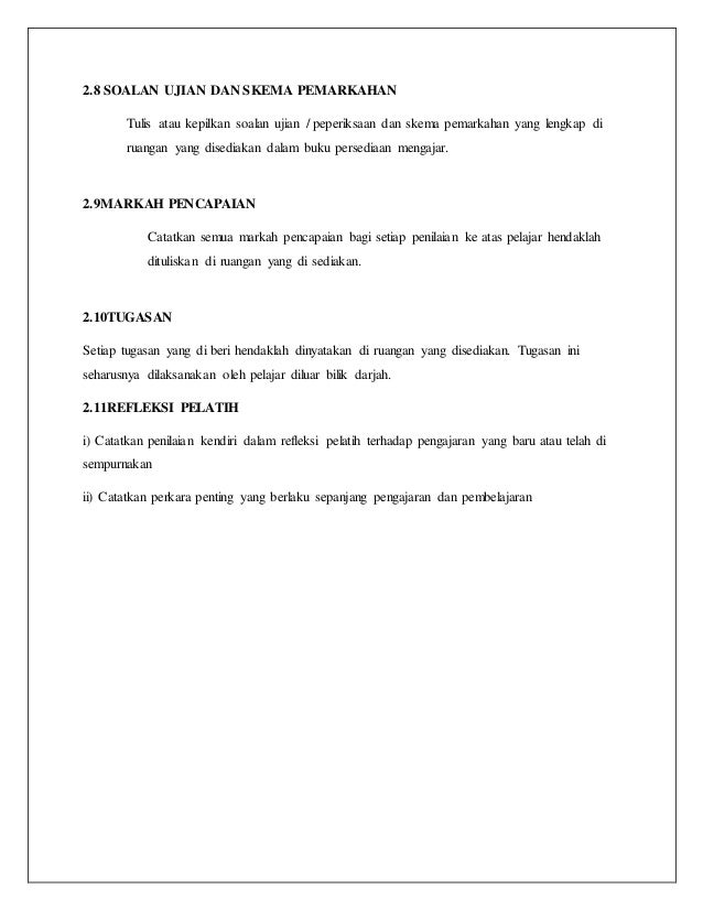 Format buku persediaan mengajar (1)