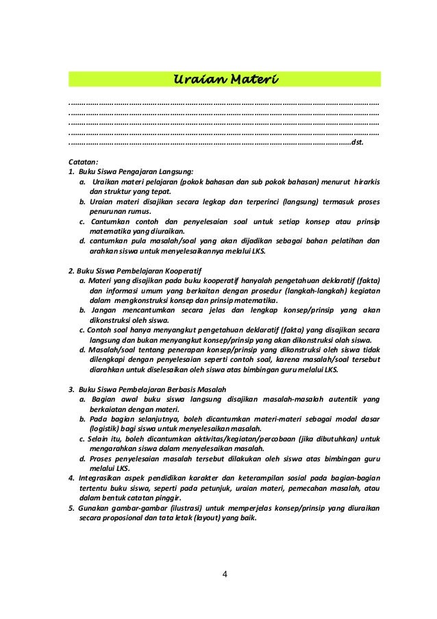 Format buku siswa berkarakter