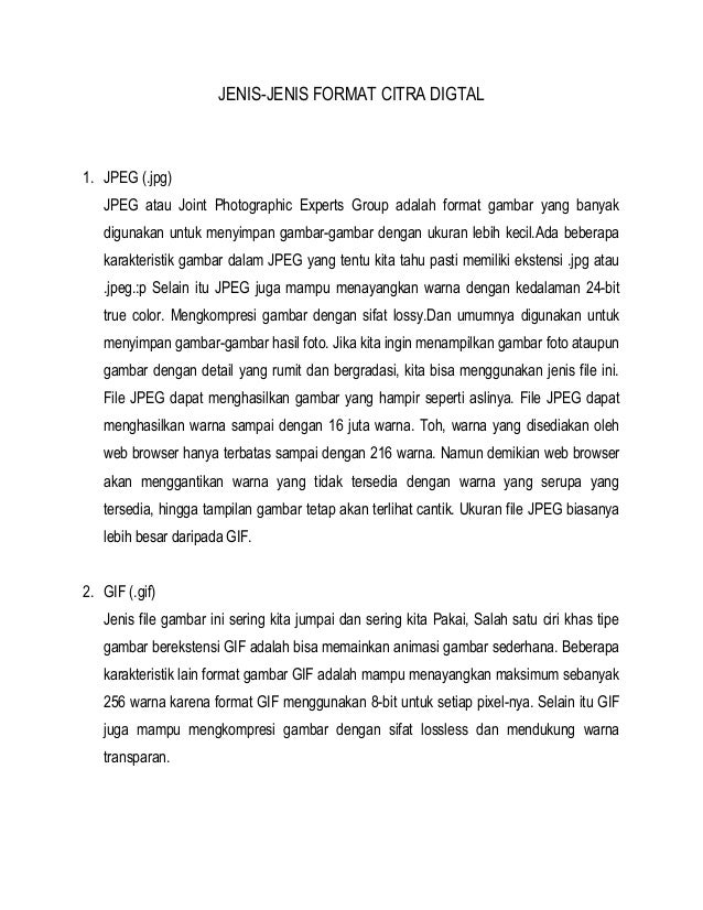 Format Citra Digital