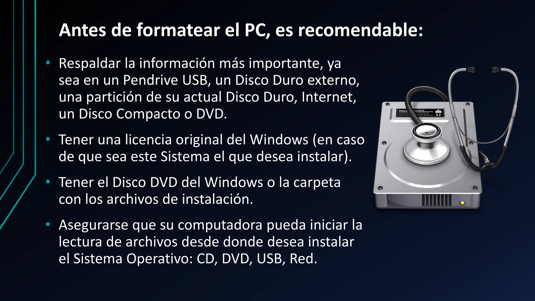 Pasos para formatear una computadora o PC | PDF