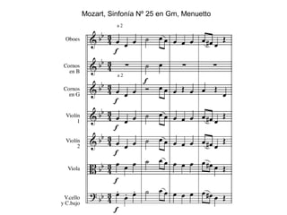 Mozart, Sinfonía Nº 25 en Gm, Menuetto
 