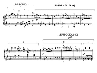 …EPISODIO 1 RITORNELLO (A)
…EPISODIO 2 (C)
F1
G1
 