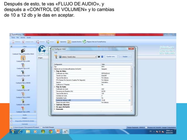 Tutorial Format factory