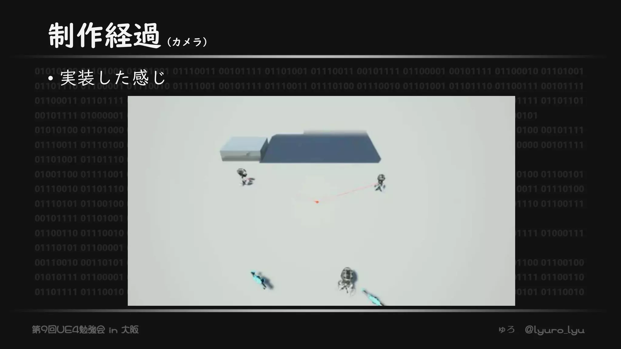 制作経過（カメラ）
• 実装した感じ
 